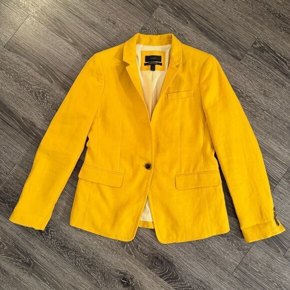 J. Crew 100% Linen Regent Blazer - Picture 1 of 8